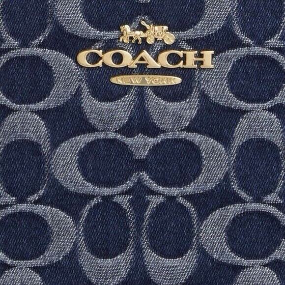 NEW Coach Women’s CAA74 Jamie Camera Bag In Signature Denim - Picture 5 of 10